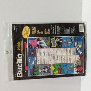 Bucilla 84053 Remember When 2000 Jeweled Calendar New in Package Vintage